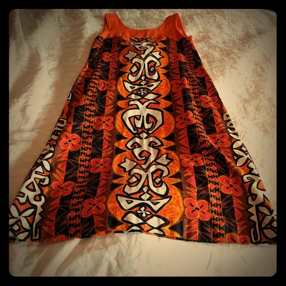 Maluna mumu, from the 1970s - brightly patterned